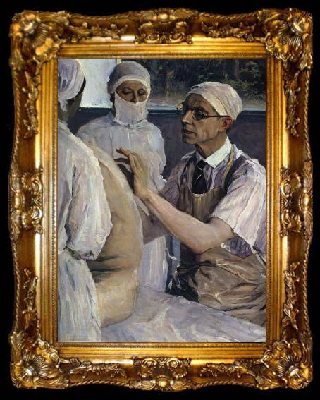 framed  Nesterov Nikolai Stepanovich The Doc. in Surgery, ta009-2